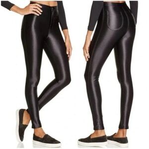 American apparel black disco pants xs